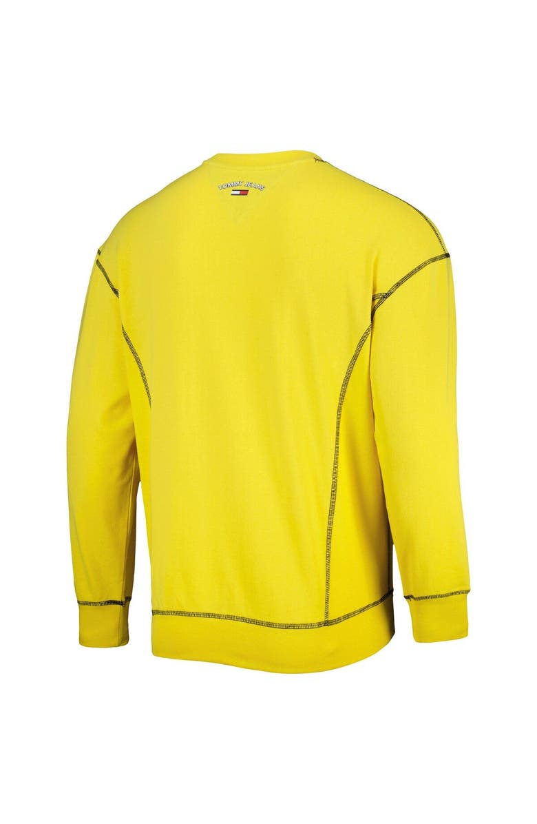 TOMMY JEANS Men's Tommy Jeans Gold Utah Jazz Peter French Terry Pullover Sweatshirt, Alternate, color, Yellow