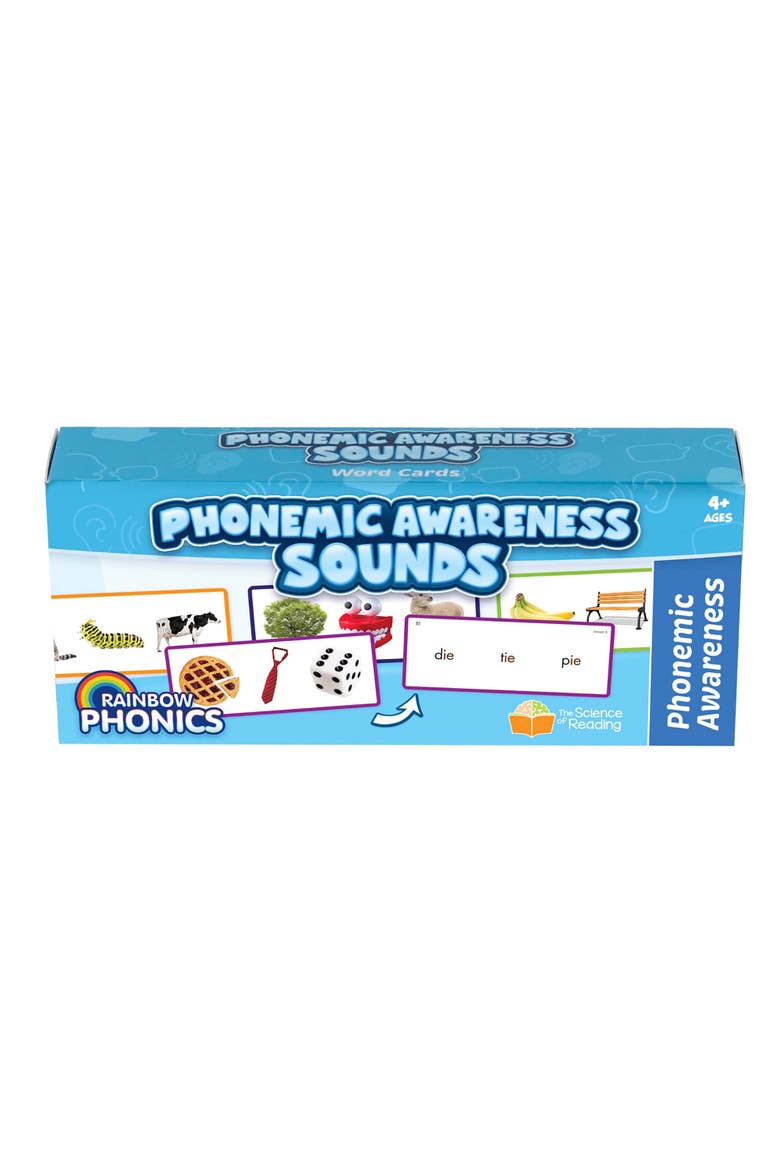 Rainbow Phonics Phonemic Awareness Sounds Flash Cards, Main, color, Multicolored