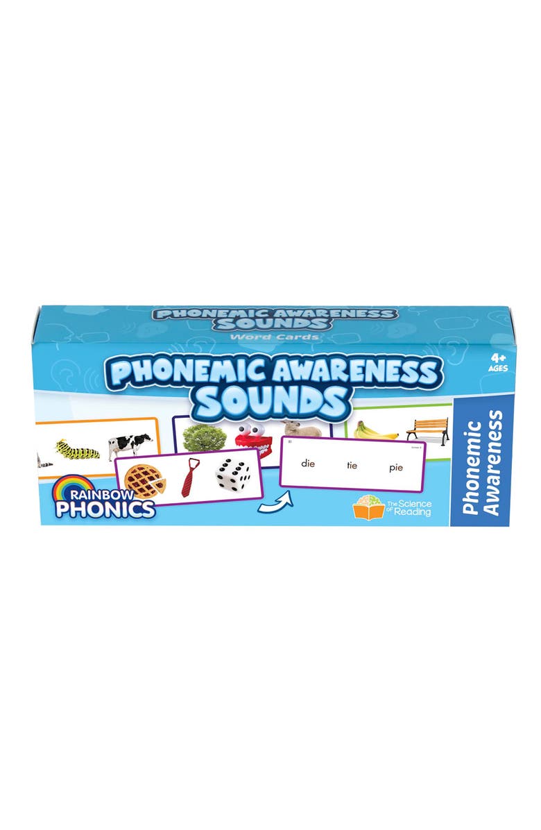 Junior Learning Rainbow Phonics Phonemic Awareness Sounds Flash Cards, Main, color, Multicolored