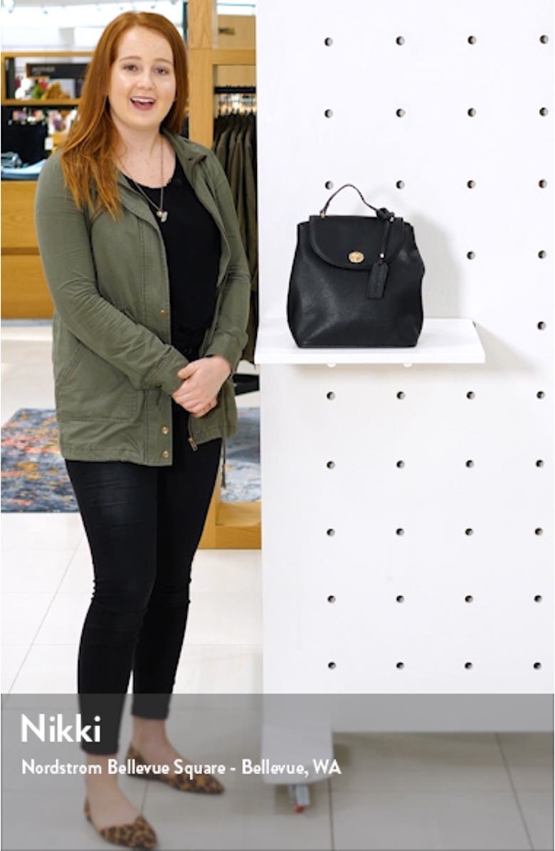 Georgia Faux Leather Backpack, sales video thumbnail