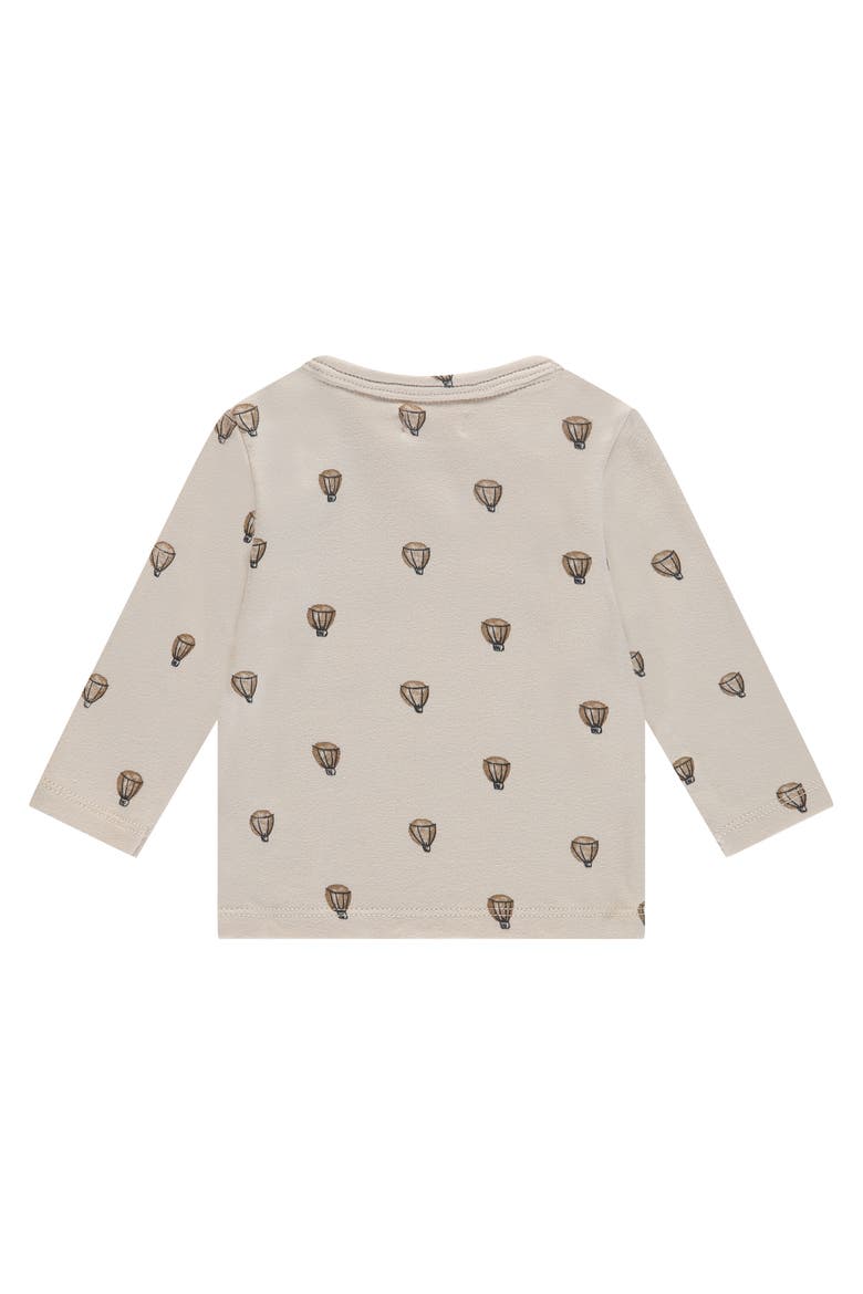 Hot Air Balloon Print Long Sleeve T-Shirt, Alternate, color, Pearl