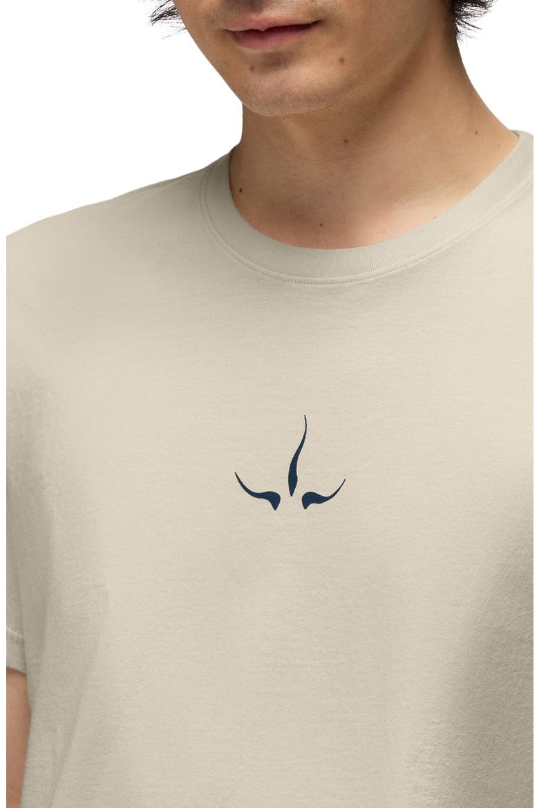 Heritage Logo Organic Cotton Graphic T-Shirt, Alternate, color, BEACH PEBBLE