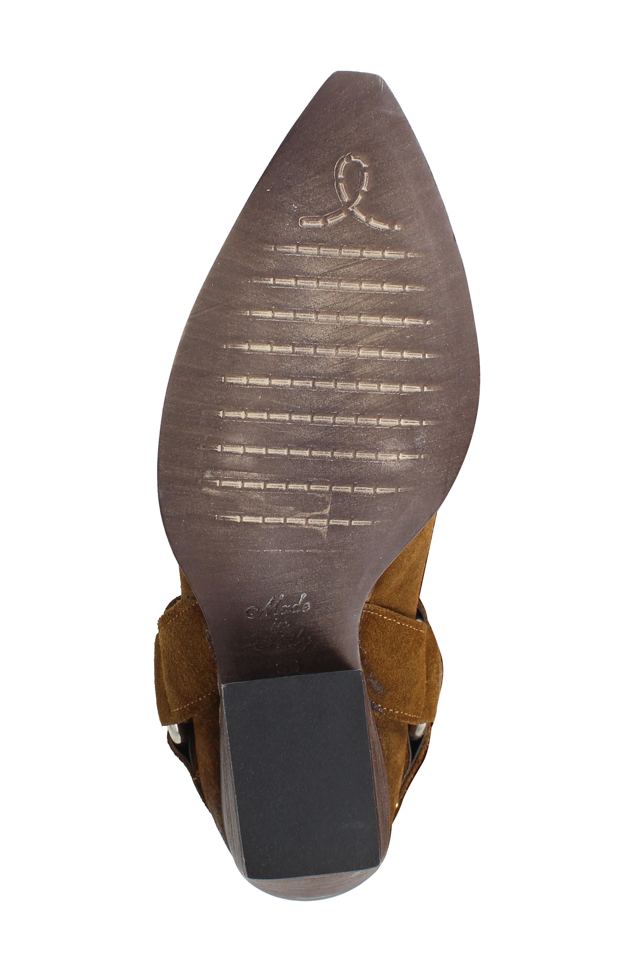 Giana Studded Western Boot, Alternate, color, TAN SUEDE