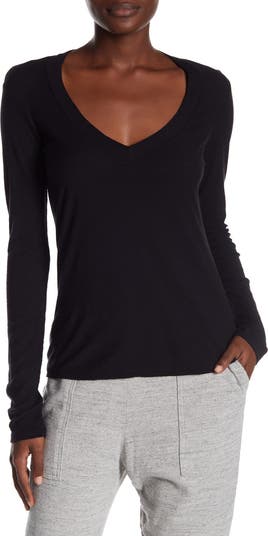 James Perse Relaxed V-Neck Long Sleeve T-Shirt | Nordstromrack