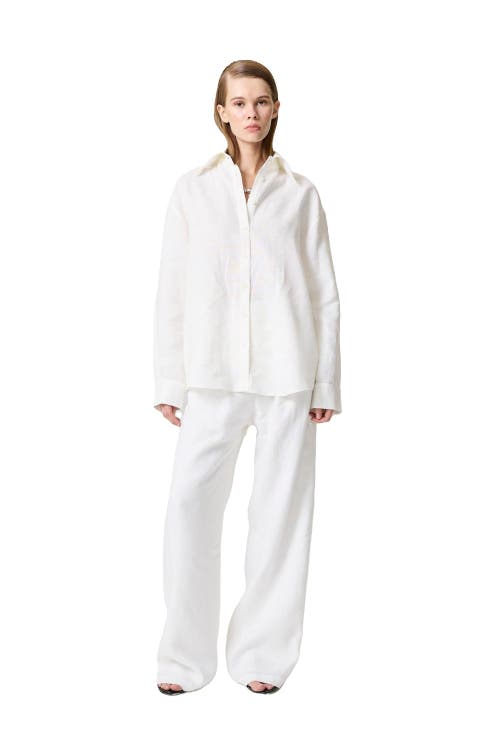Nocturne Linen Shirt In Neutral