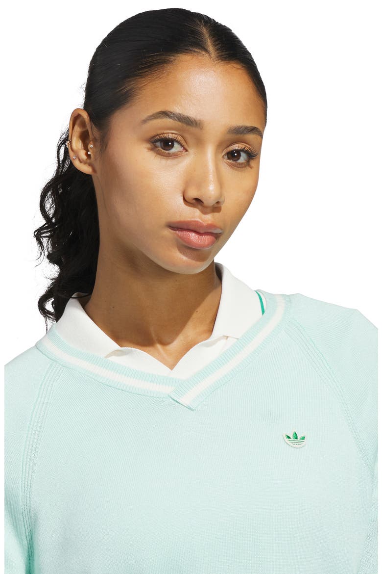 V-Neck Sweater, Alternate, color, CLEAR MINT