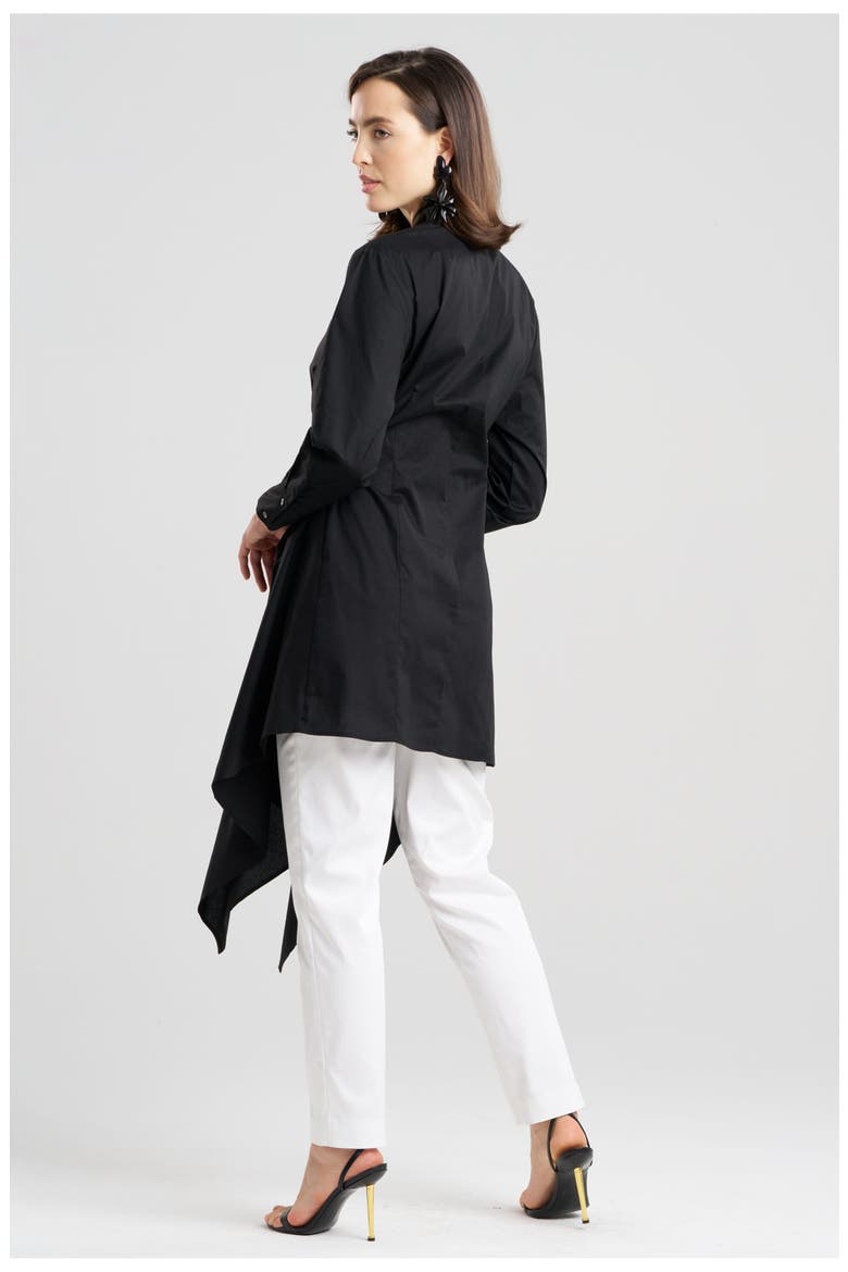 COTTON POPLIN Handkerchief Shirt, Alternate, color, BLACK
