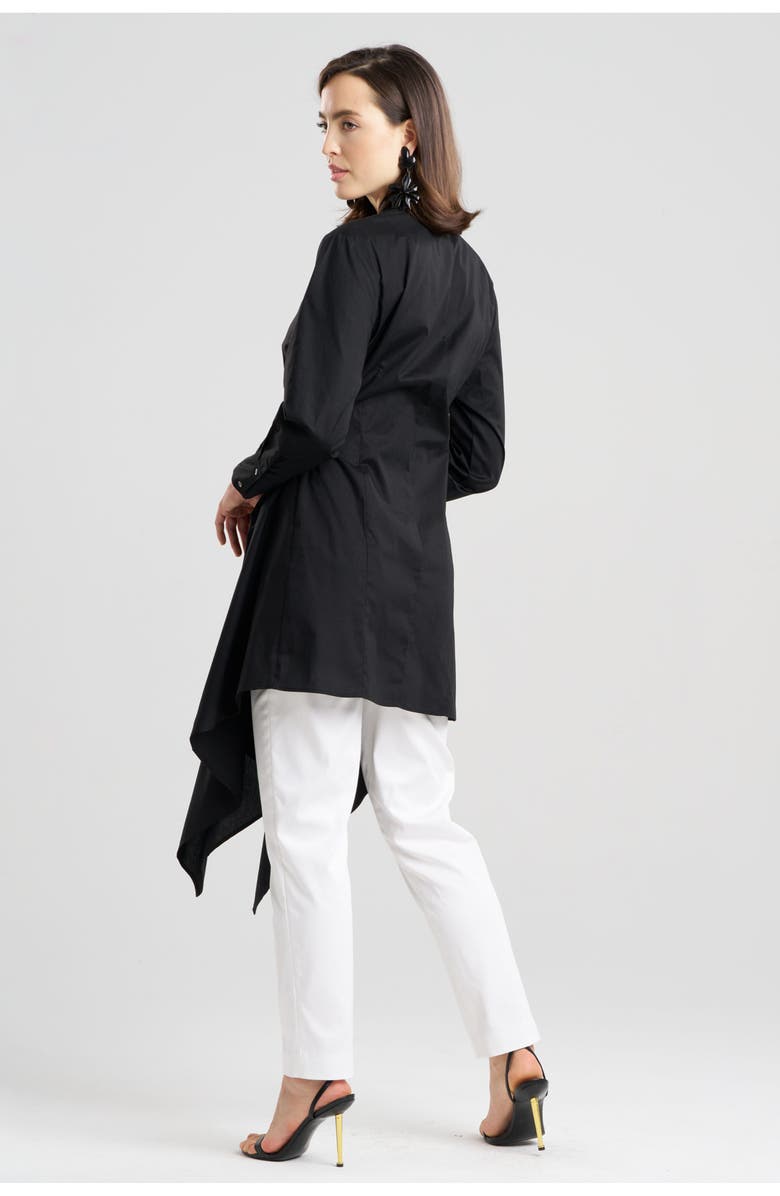 Natori COTTON POPLIN Handkerchief Shirt, Alternate, color, Black