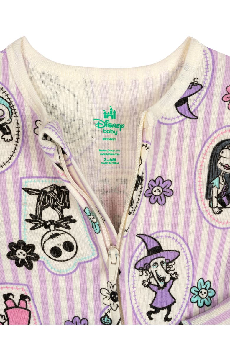 Disney Nightmare Before Christmas Baby Girls' 2-Pack Footed Sleep N' Play Coveralls, Alternate, color, Nightmare Purple