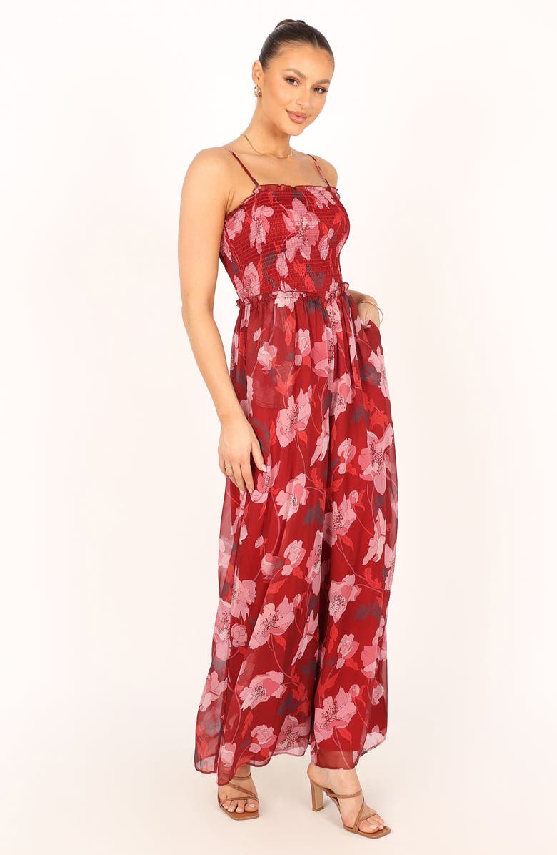 Petal & Pup Quinn Smocked Wide Leg Jumpsuit, Alternate, color,