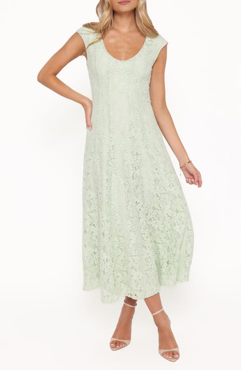 Mapleton Embroidered Lace Midi Dress