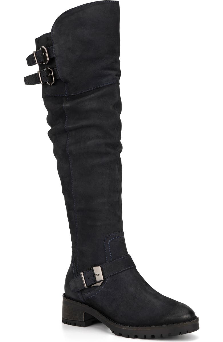 VINTAGE FOUNDRY Victoria Tall Boot, Main, color, Navy
