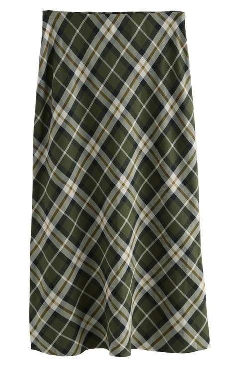 Plaid Maxi Skirt