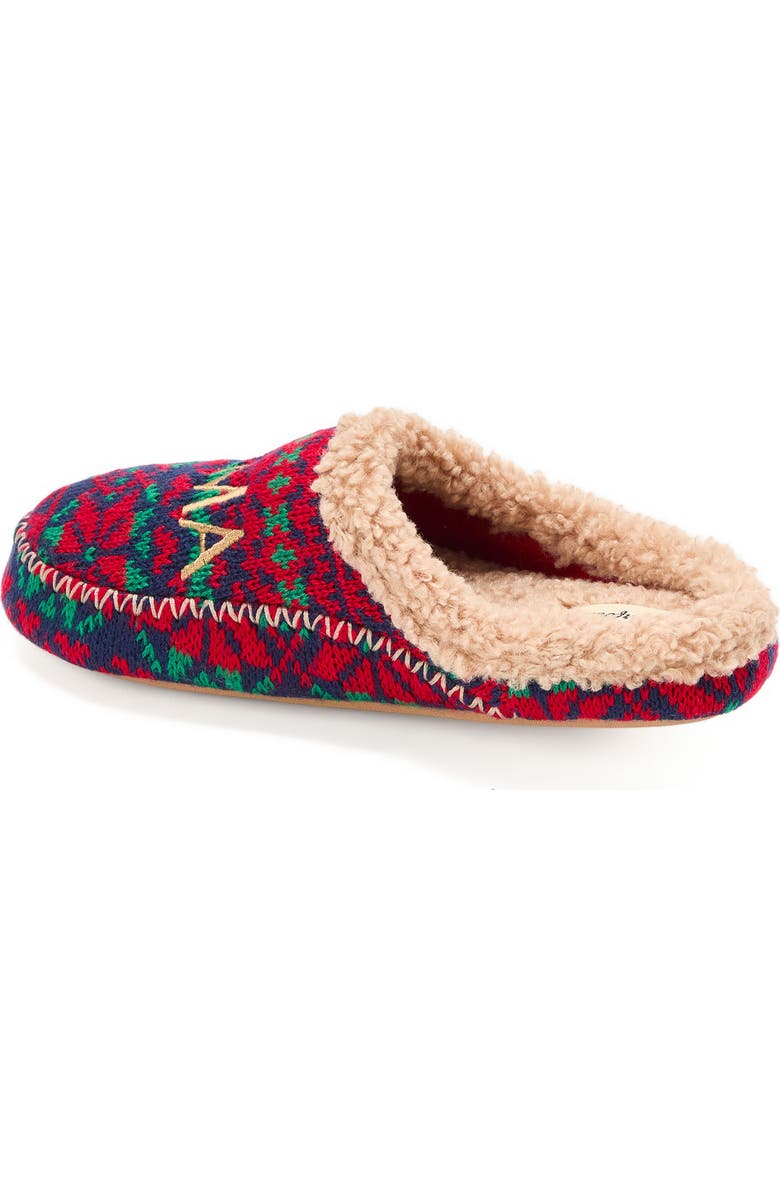 DEARFOAMS Mama Bear Clog Slipper, Alternate, color, Fairisle