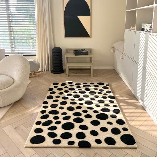 Maison Deux Cheetah Rug In Black