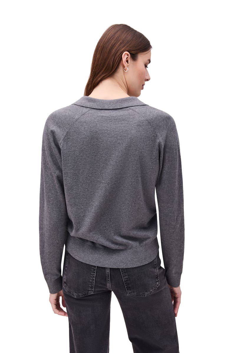 Richer Poorer Washable Cotton Silk Henley, Alternate, color, Charcoal Heather Grey
