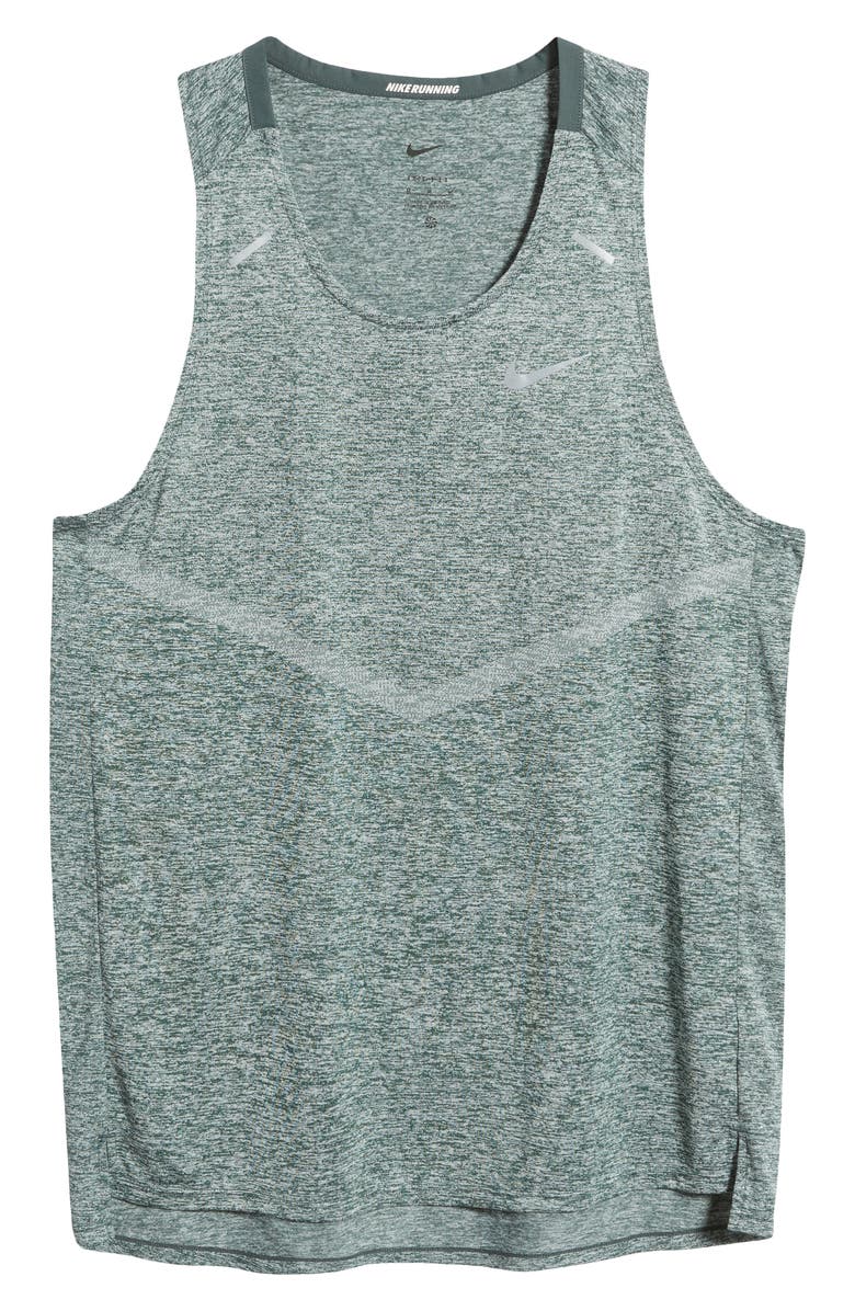 Nike Dri-FIT 365 Running Tank, Alternate, color, Vintage Green/ Heather/ Silver