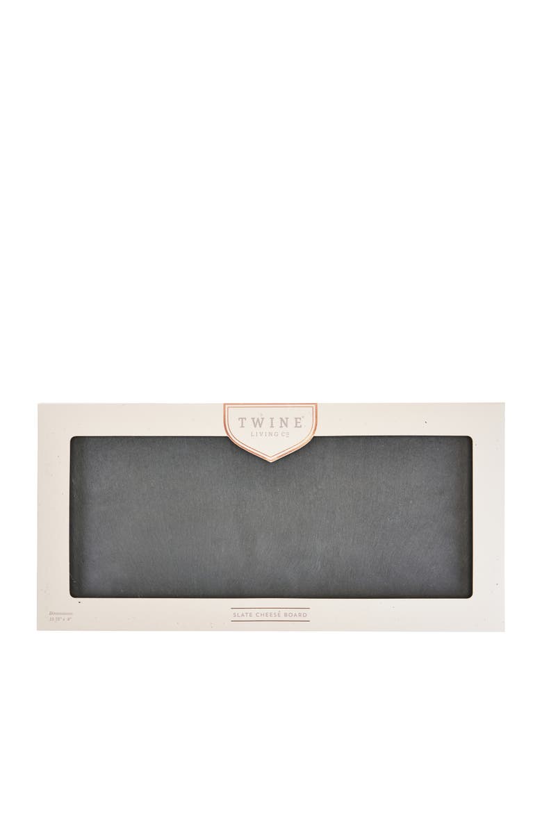 TWINE Slate Cheese Board, Alternate, color, Black