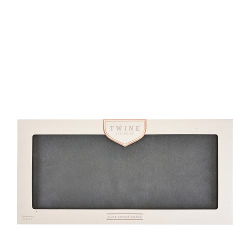 Twine Slate Cheese Board In Black