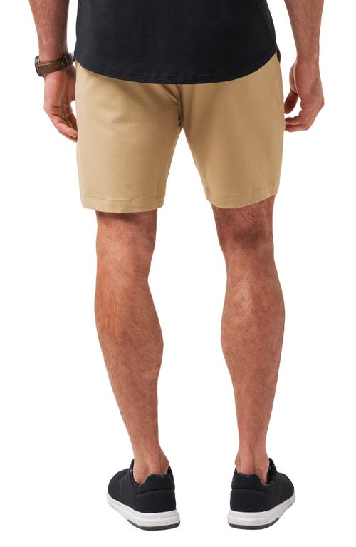 Travismathew Stretchknit 8-inch Shorts In Khaki