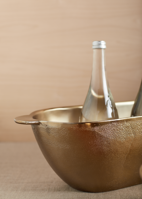 The Collective Hemisphere Boxes Nesting Set Of 5 In Brass