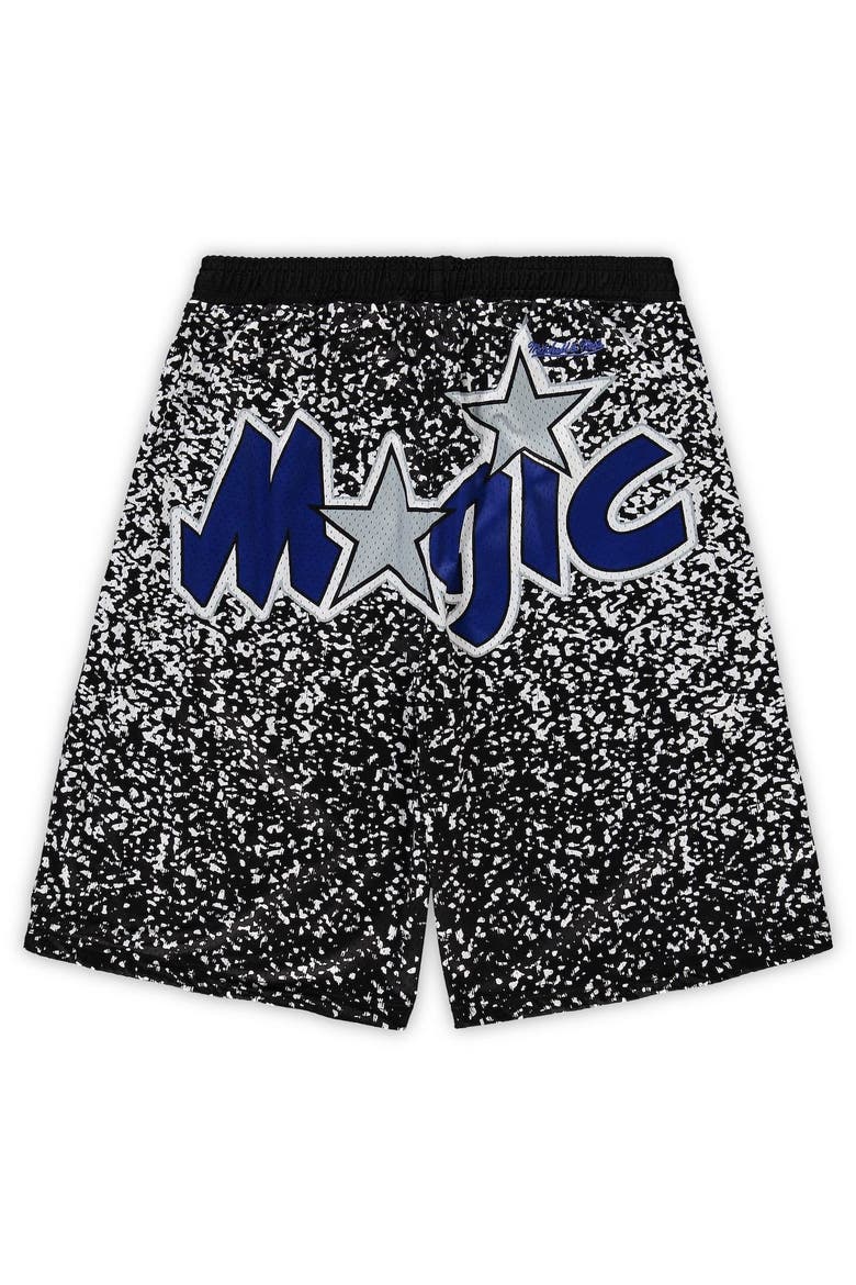 Men's Mitchell & Ness Black Orlando Magic Big & Tall Hardwood Classics Jumbotron Shorts, Alternate, color, Black