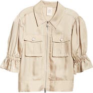 Cinq à Sept Holly Ruffle Sleeve Jacket