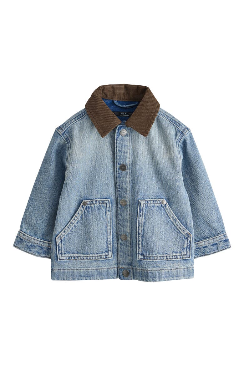 Kids' Carpenter Collar Denim Shirt Jacket, Main, color, BLUE
