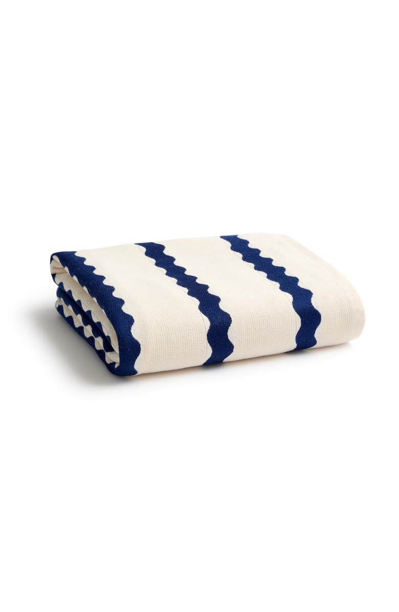 CHRISTY Takeaway Yarn-Dyed Striped Beach Towels, Main, color, Nautical