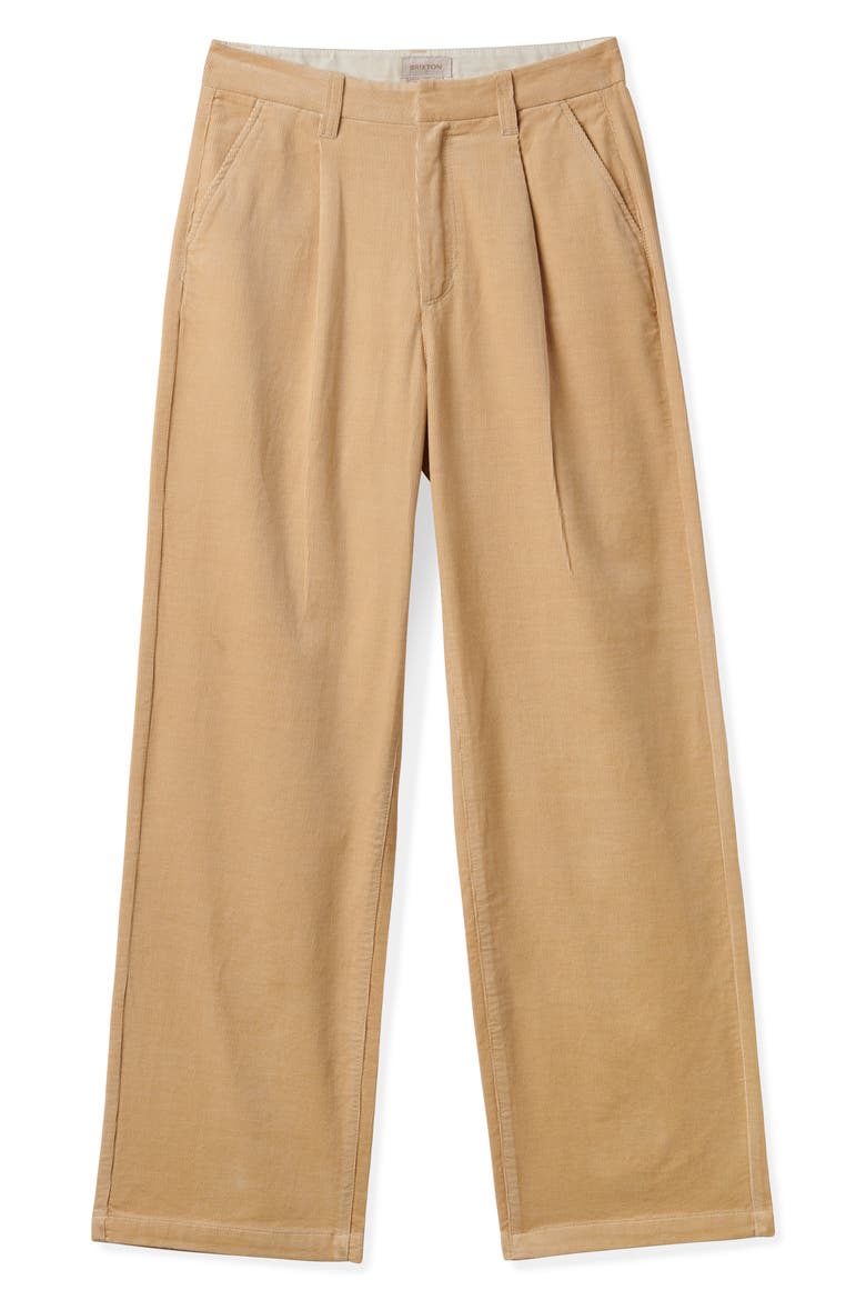 Ludlow High Waist Corduroy Pants, Alternate, color, OAT MILK