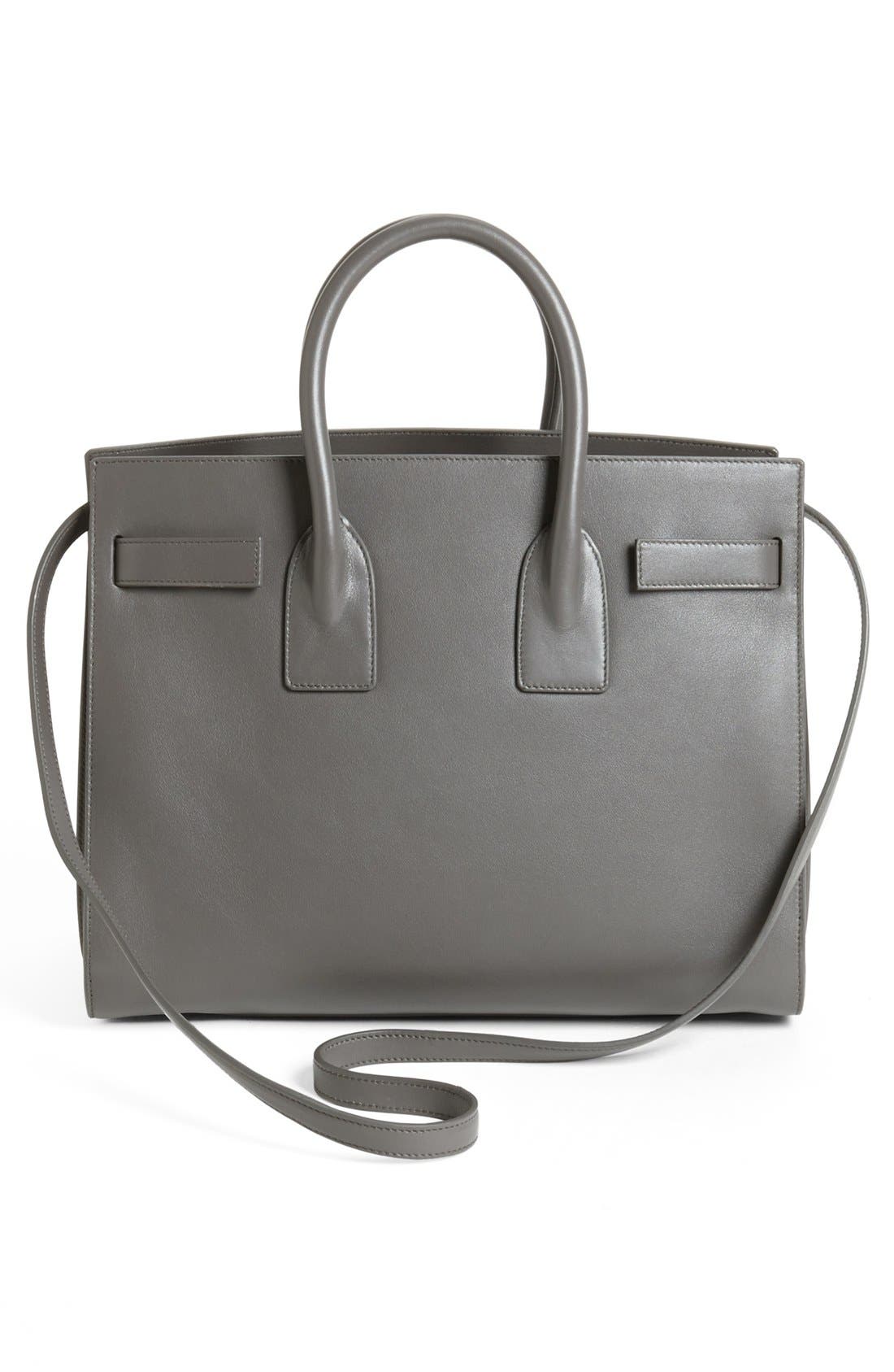 'Small Sac de Jour' Leather Tote, Alternate, color, EARTH