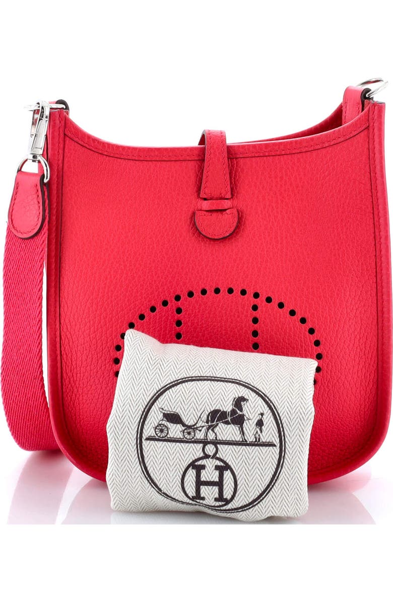 Pre-Owned Hermes Evelyne Bag Gen III Clemence TPM, Alternate, color, Rose Extreme