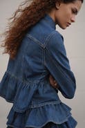 H&M Denim peplum jacket