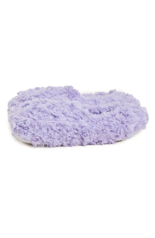 Warmies Curly Plush Slippers In Purple