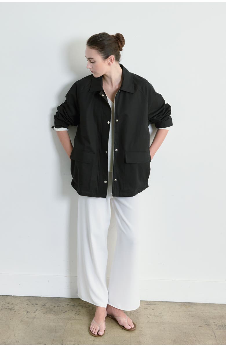 Almina Concept Cotton Barn Jacket, Alternate, color, Black