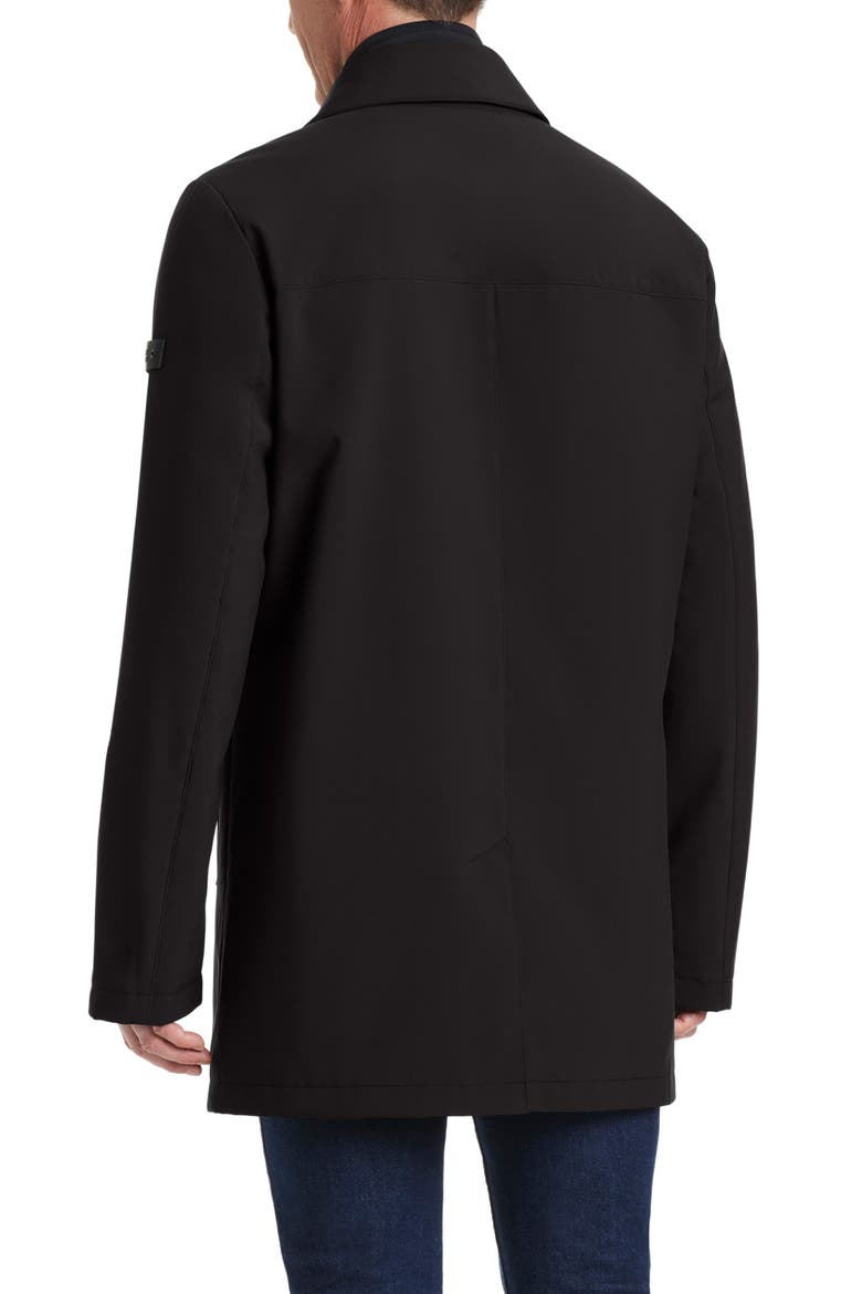 Longline Jacket with Bib, Alternate, color, BLACK