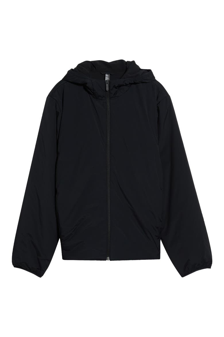 Lightweight Insulated Hooded Jacket, Main, color, BLACK