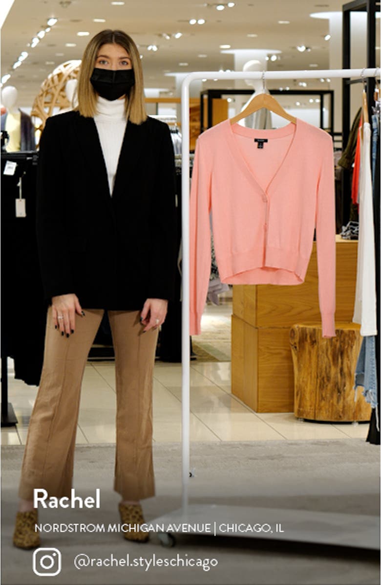 Fitted V-Neck Cardigan, sales video thumbnail