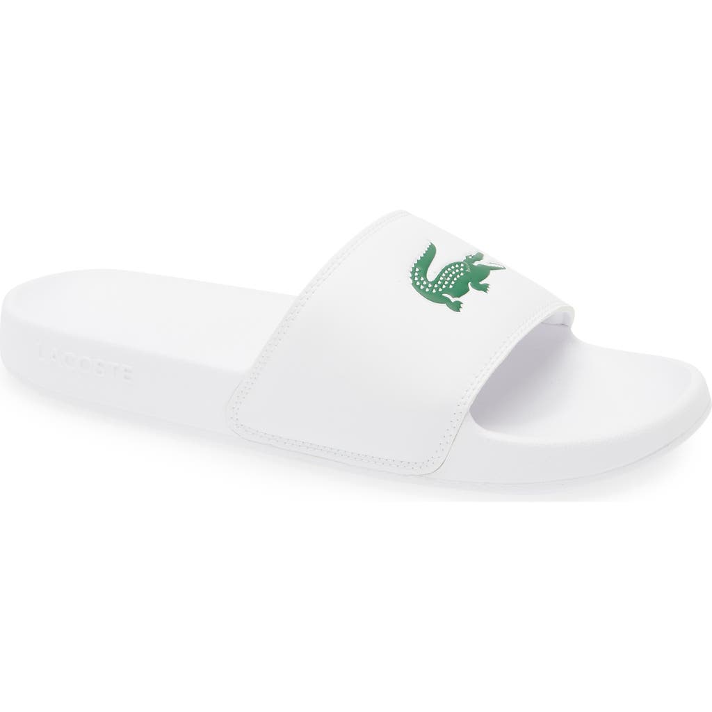 Lacoste Serve 0.0 Sliders White In White/green