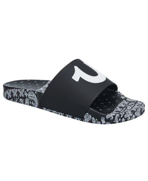 Paisley Footbed 112 Horseshoe Logo Slide