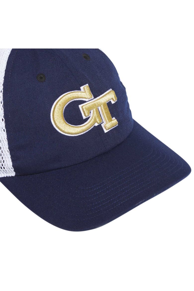 Men's adidas Navy Georgia Tech Yellow Jackets Mascot Slouch Trucker Adjustable Hat, Alternate, color, Navy