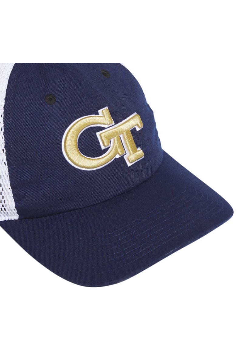 adidas Men's adidas Navy Georgia Tech Yellow Jackets Mascot Slouch Trucker Adjustable Hat, Alternate, color, Navy