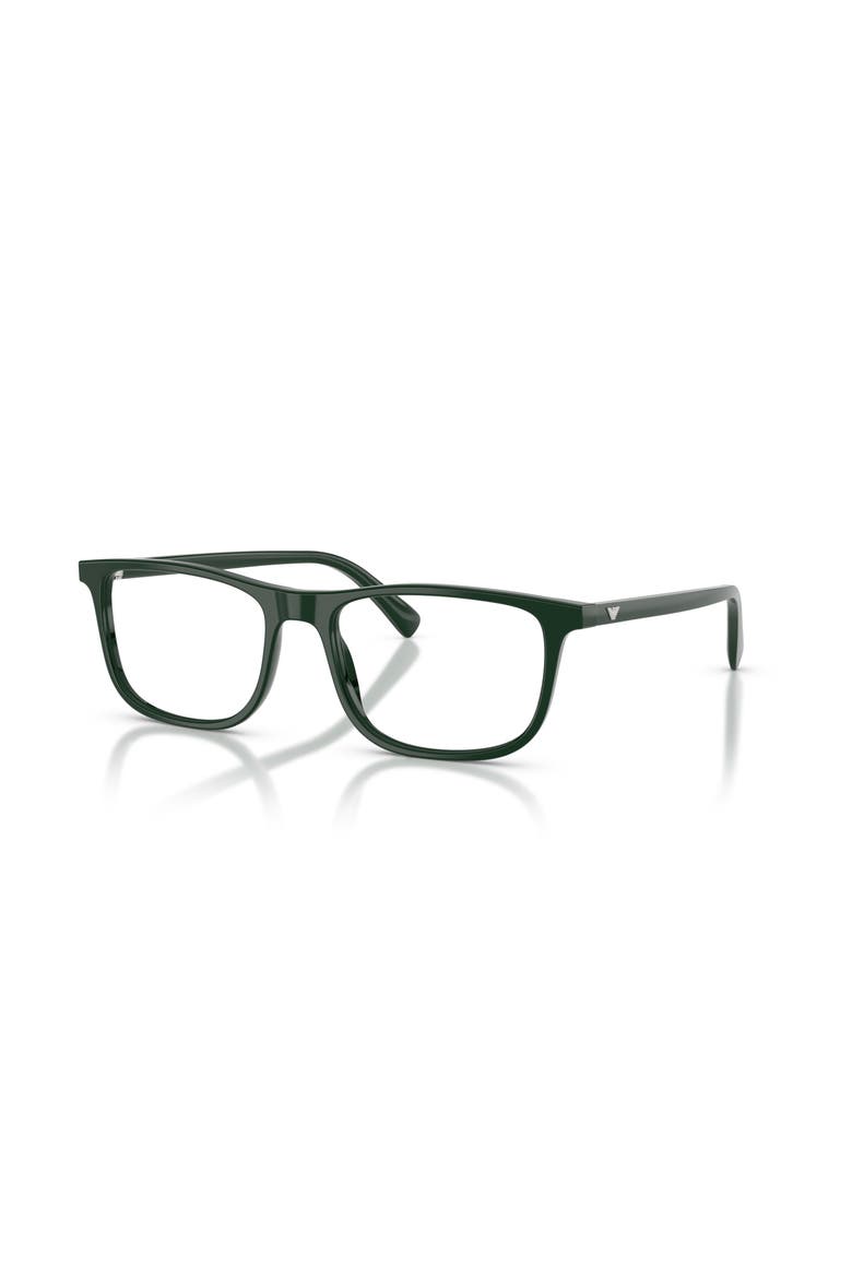56mm Rectangle optical glasses, Main, color, Green