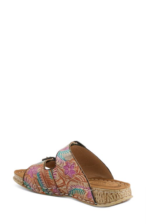 L'artiste By Spring Step Sunjai Slide Sandal In Grey Multi