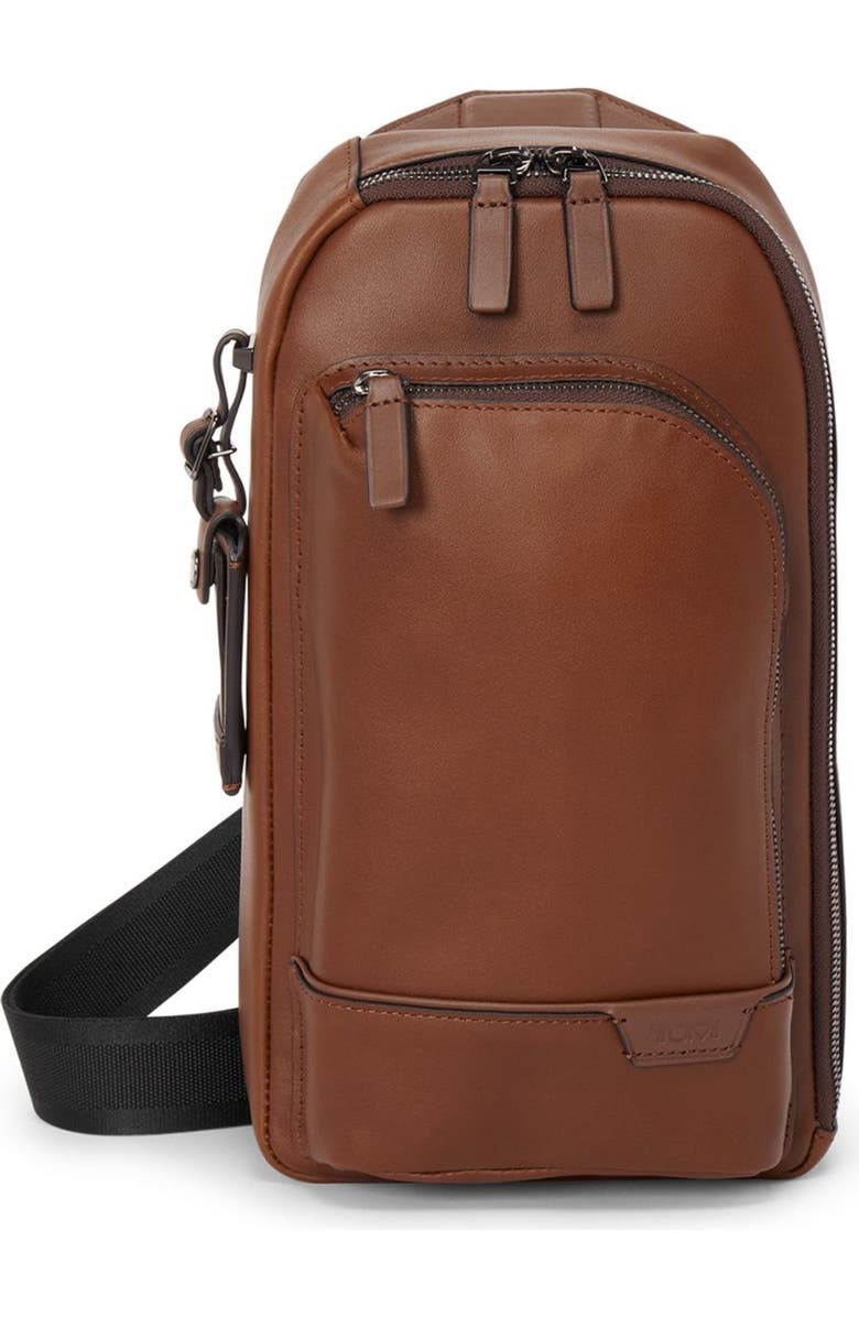 TUMI Gregory Leather Sling Bag, Main, color,
