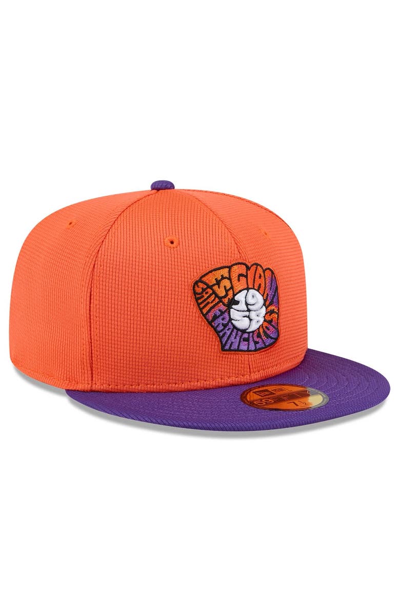 New Era Men's New Era Orange/Purple San Francisco Giants 2025 City Connect Batting Practice 59FIFTY Fitted Hat, Alternate, color, Orange