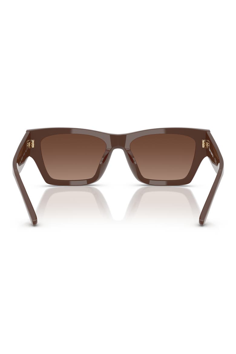 52mm Rectangular Sunglasses, Alternate, color, BROWN GRADIENT