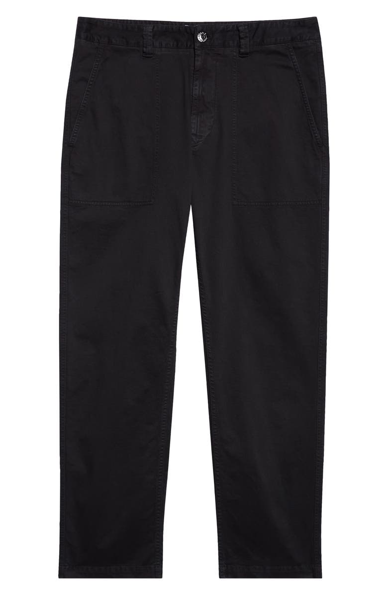 Stone Island Cotton Stretch Utility Pants, Main, color, Black