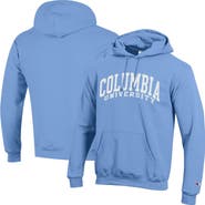 Champion Men's Champion  Light Blue Columbia University Basic Arch Fleece Pullover Hoodie