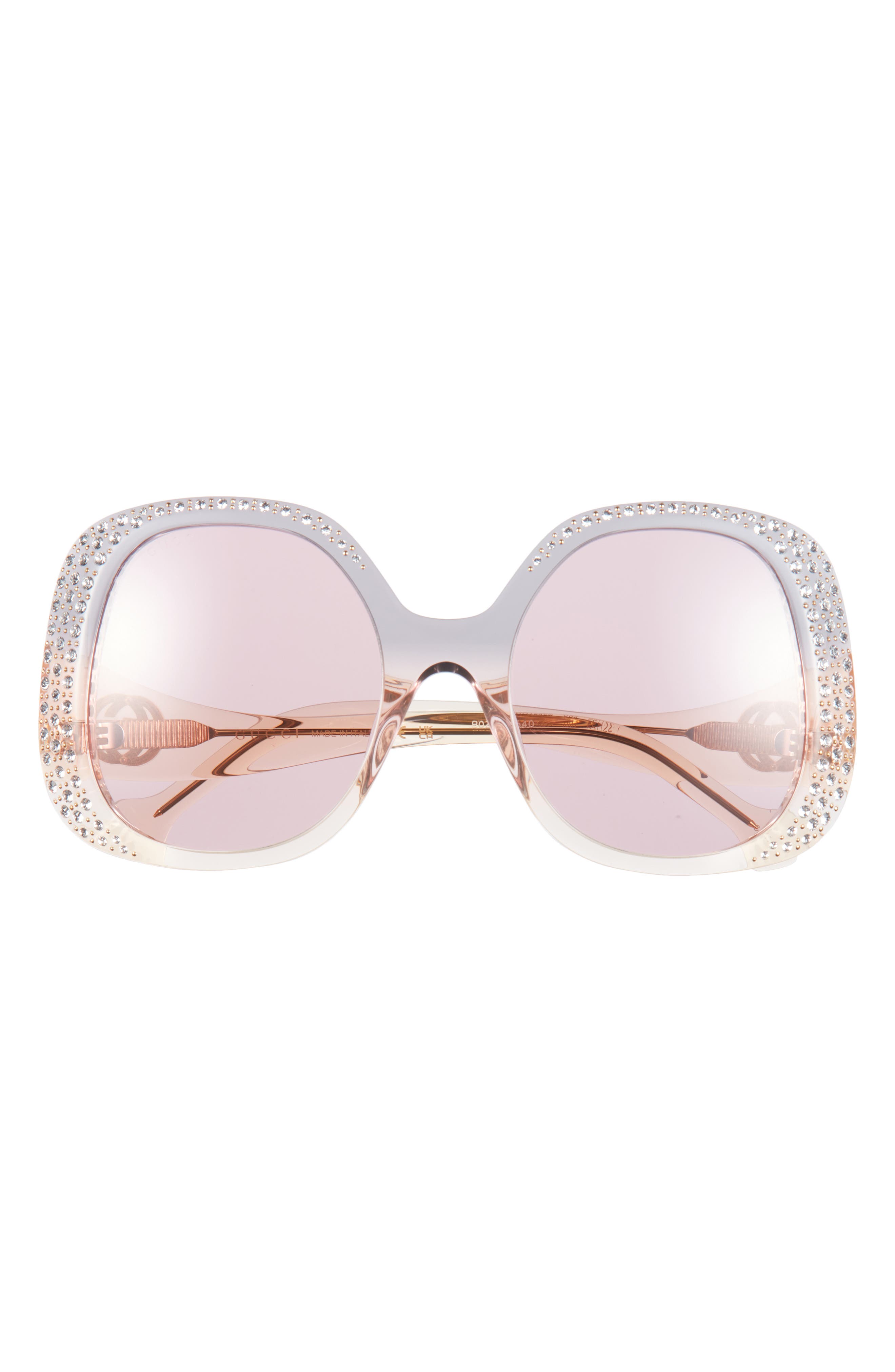 55mm Oversize Stud Sunglasses